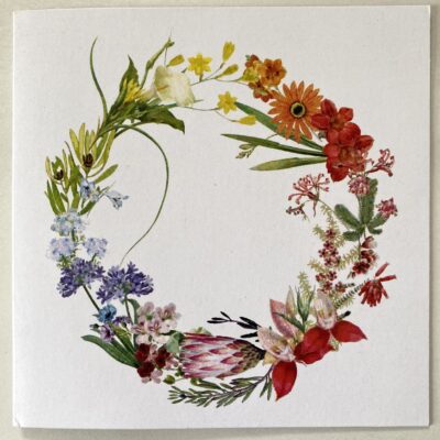 Fynbos Wreath Greeting Card