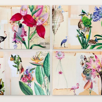 Indigenous Collage Vinyl Placemats Set of 4